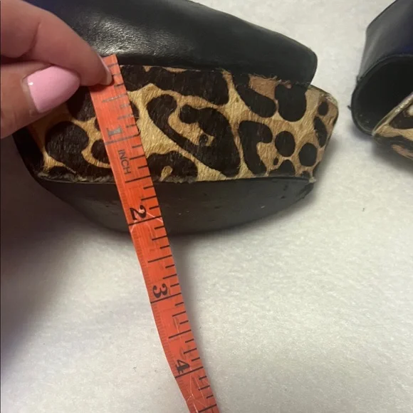 Black & Leopard Platform Ankle-Strap Heels Steve Madden - Picture 10 of 10